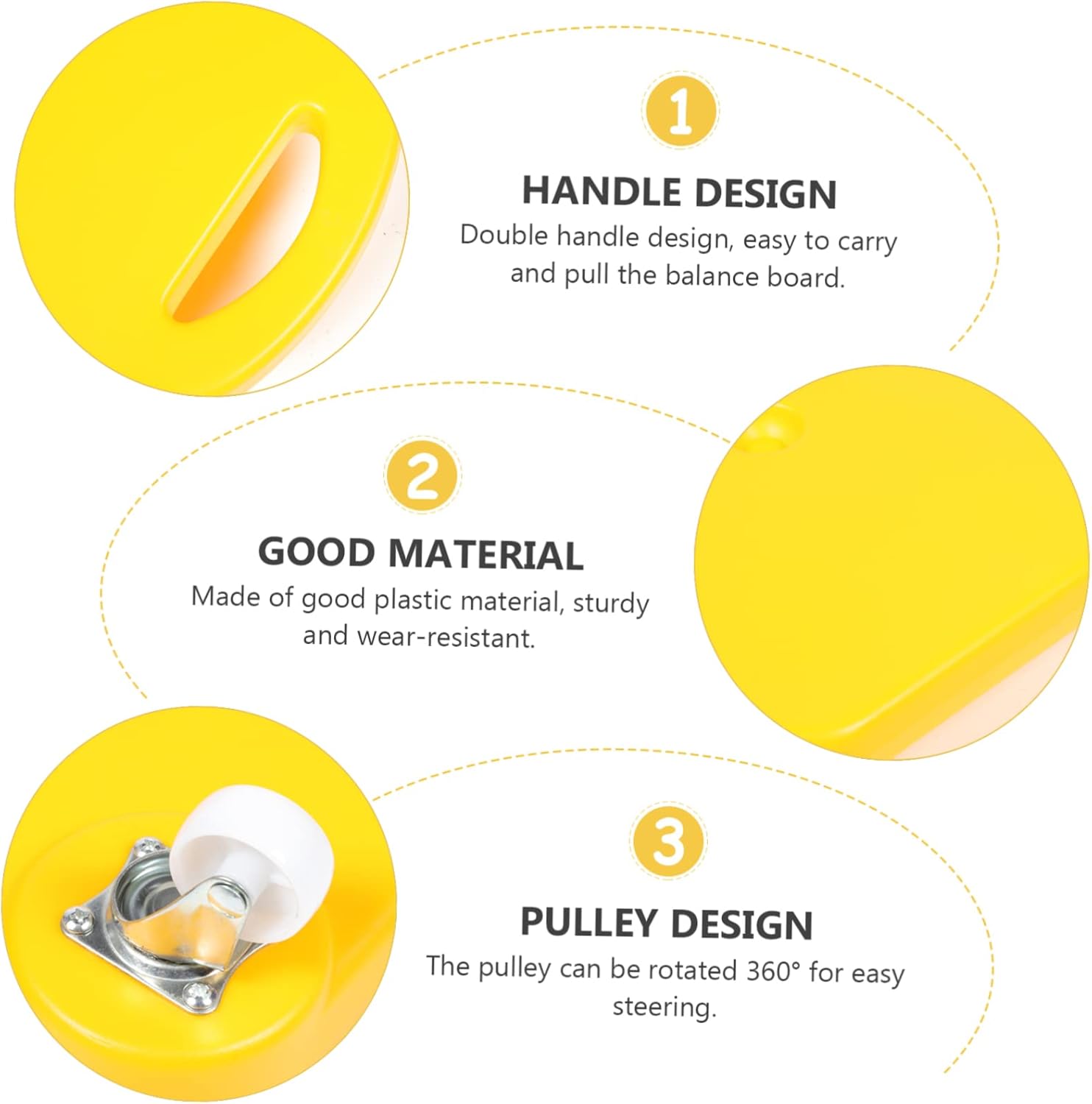 Milisten High-grade Material Four Wheel Scooter Balance Trainer Floor Scooter Sensory Balance Toys Board