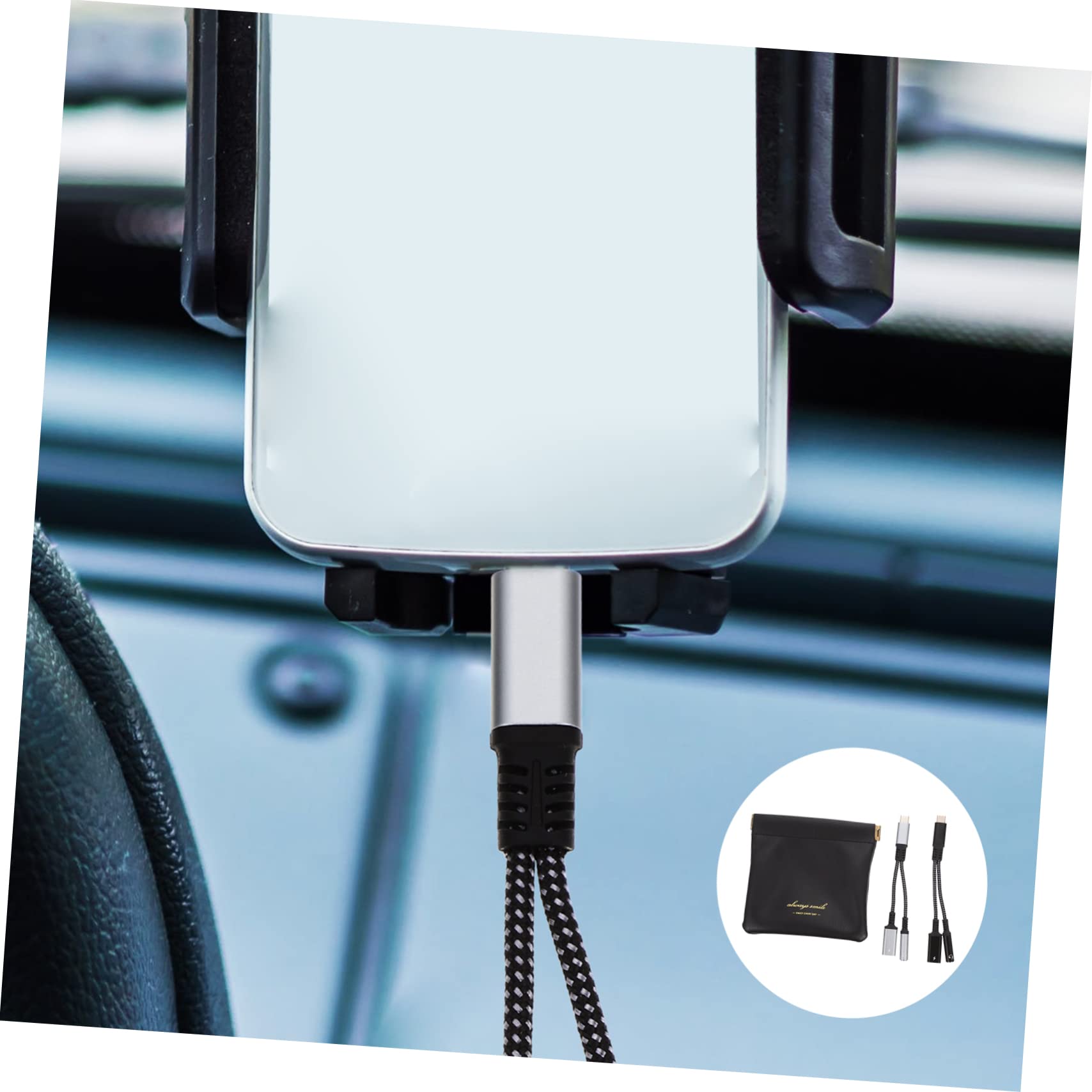 jojofuny 4 Szt. C Do Adaptera Ładowarki Audio Jack Do Adaptera Słuchawkowego C Adaptera Słuchawkowego C Adaptera Słuchawkowego Audio Do Smartfonów