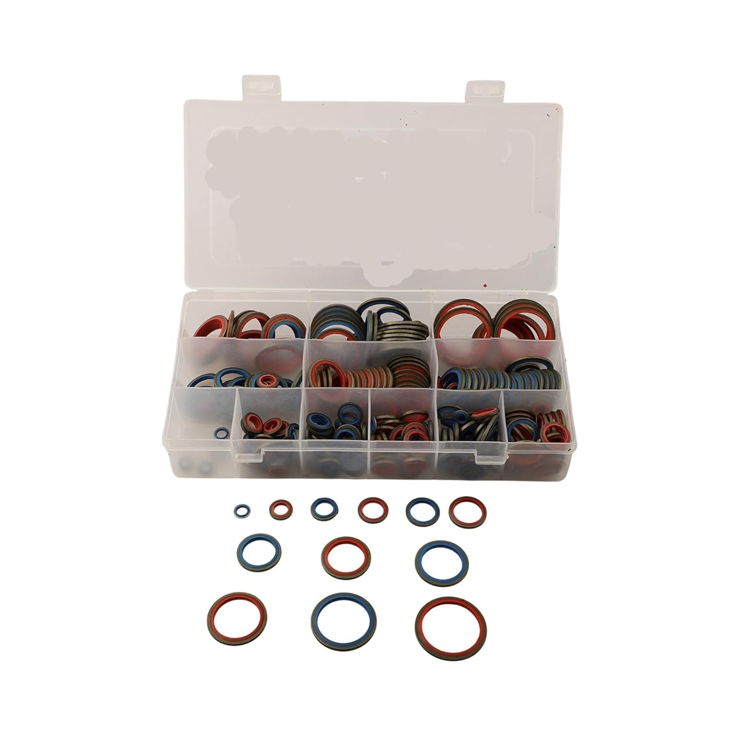 100/ 245pcs Silicone Rubber Assortment Kits Combination Gasket(245pcs)