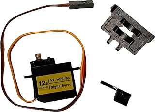 NZ Hobbies 12G Digital Servo Metal Gears for AXIAL SCX24 / AX24 w/Metal Mount + Metal Servo Horn