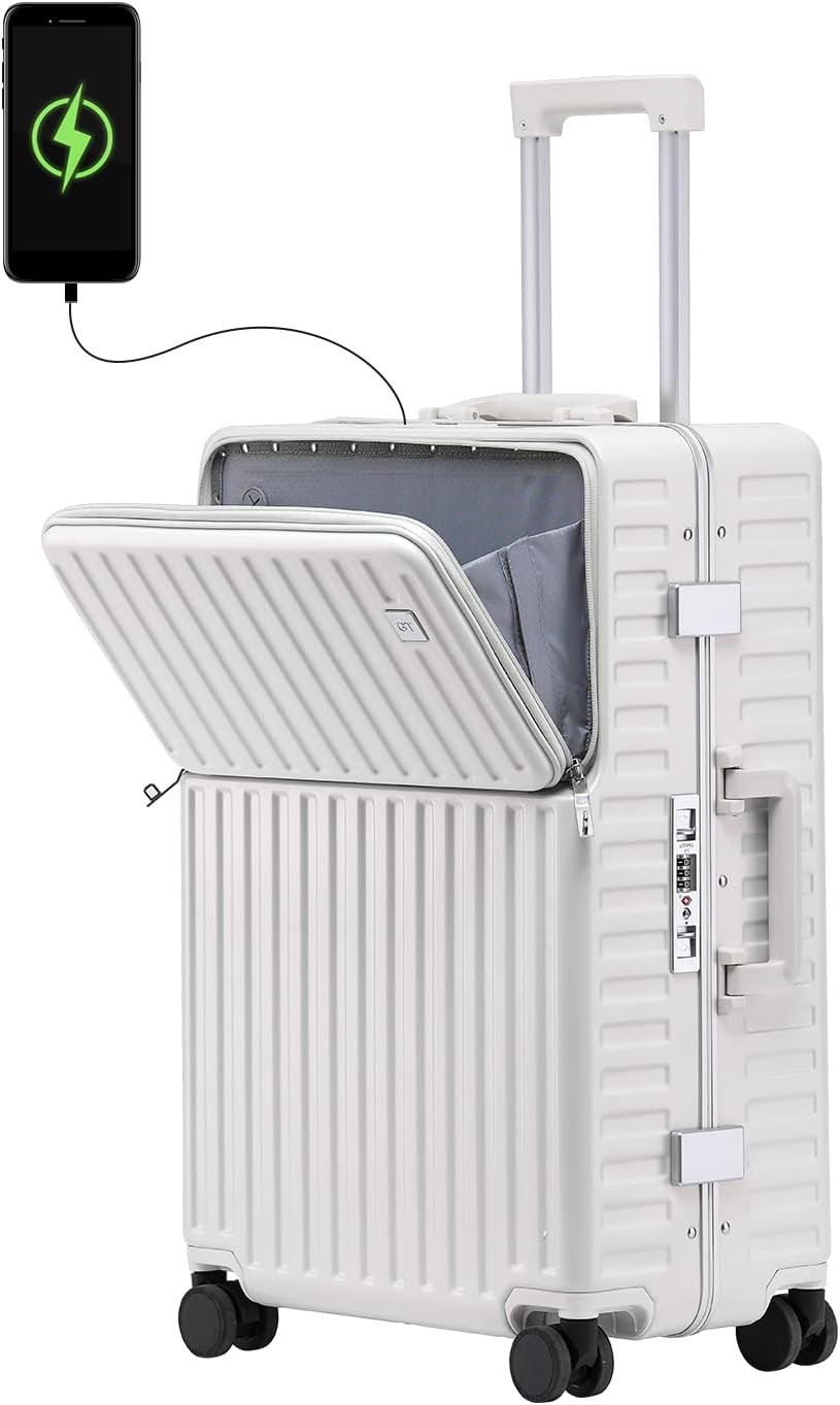 CAARANY Airline Approved Carry On Luggage with Aluminum