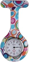 Boolavard Nurses Fashion Coloured Patterned Silicon Rubber Fob Watches - Colourful Bubbles