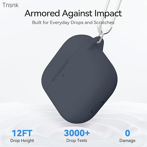 Miniatura 24 de Funda para AirPods 4, color rosa con kit de limpieza, funda de silicona suave para Airpod 4, compatible con Apple Airpods de 4ª generación 2024,