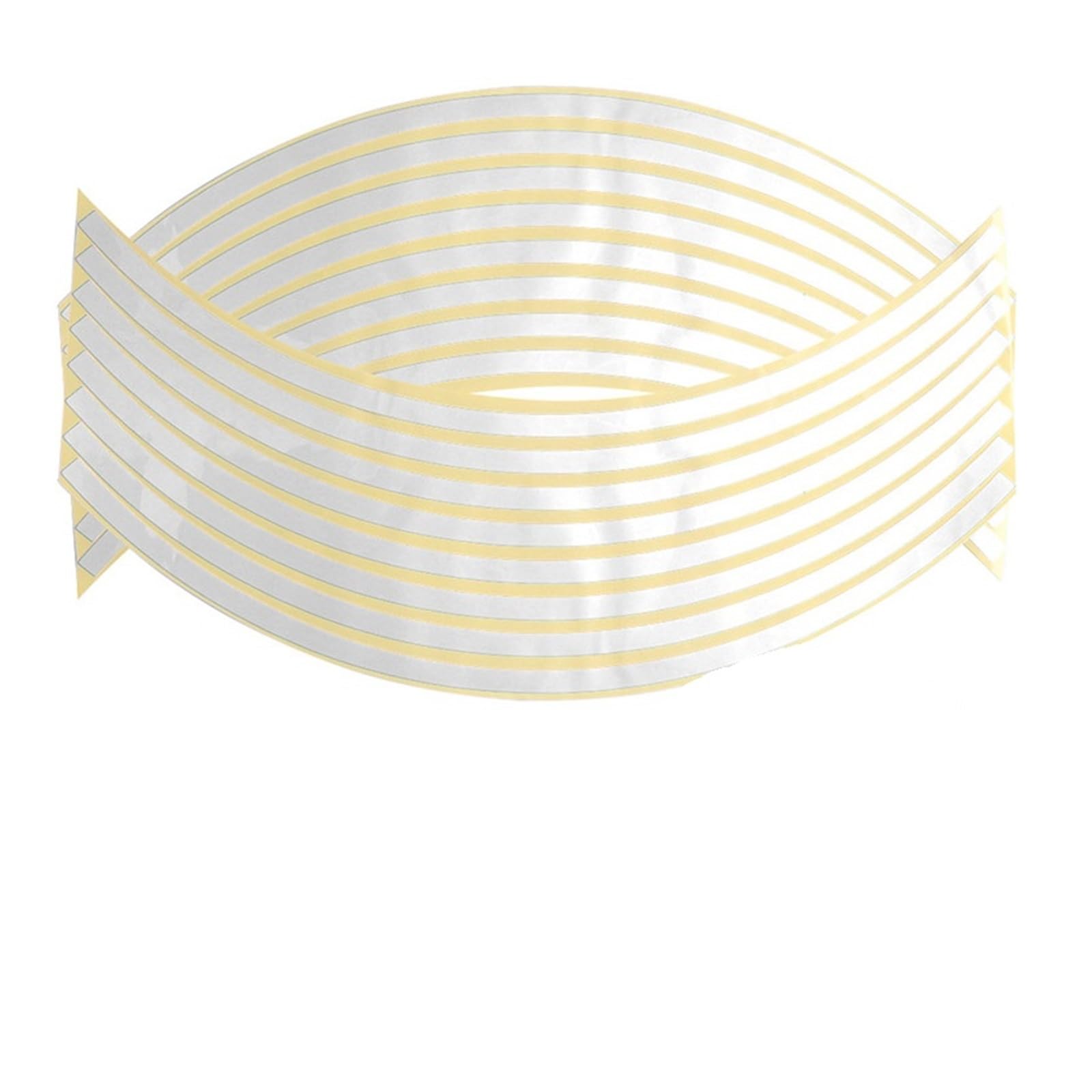 Hub Decals Rim 16Pcs/Set 18inch Strips Motorcycle Car Rim Stripe Wheel Decal Tape Sticker Lots Reflective Material Road Safety Reflect Stripe Tape(White)