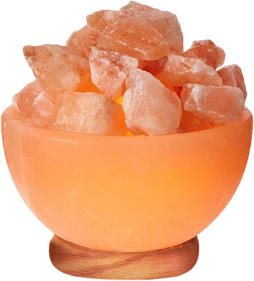 Himalayan Glow Natural Aroma Therapy USB Salt Lamp with Plastic Base,Pink Salt Night Light