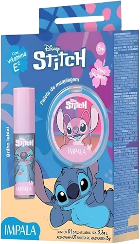 IMPALA KIT INFANTIL STITCH ANGEL MAQ+BRILHO LABIAL