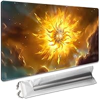 Vista 6 de Juego de mesa MTG de 14 x 24 pulgadas, compatible con alfombrillas de juego OCG CCG RPG TCG (Sakura rosa)