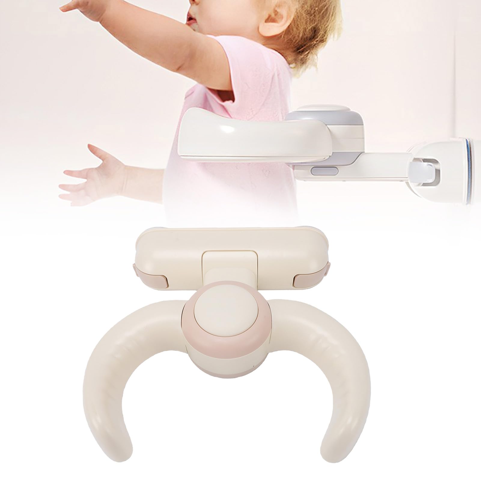 Alomejor Sedile da Bagno per Bambini Pieghevole da Parete, Seduta (Cachi)
