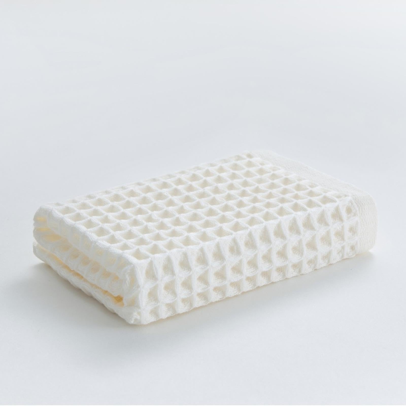 Set Asciugamani Gaufré 3Pz Salvietta Asciugamano Mano Bagno Morbido