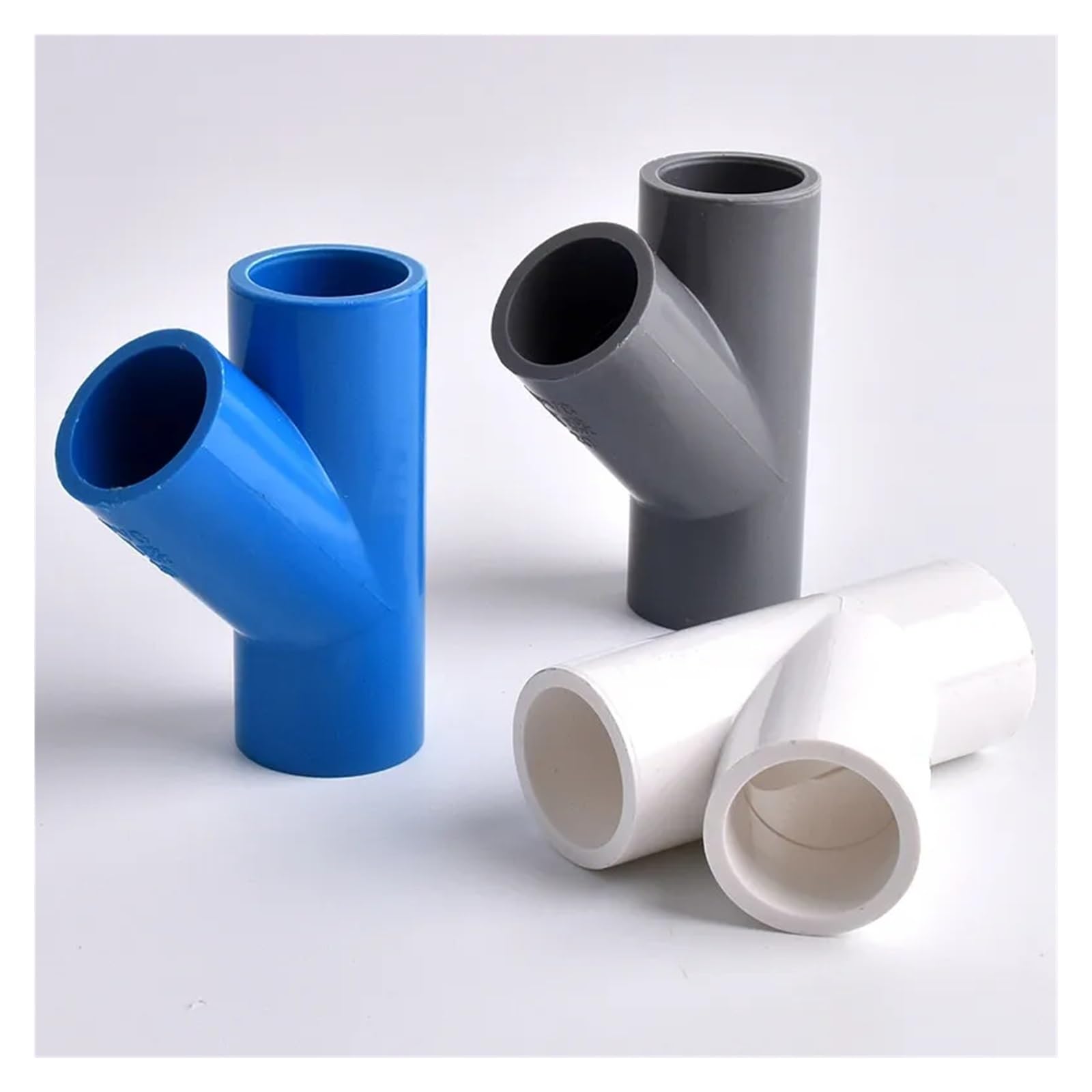 2~20 stücke 20~40mm PVC Rohr Y-Stil 3 Weg Stecker Garten Bewässerung Aquarium Fisch tank Bewässerung Adapter Armaturen T Joint(Blue Color,I.D. 20mm(20pcs))