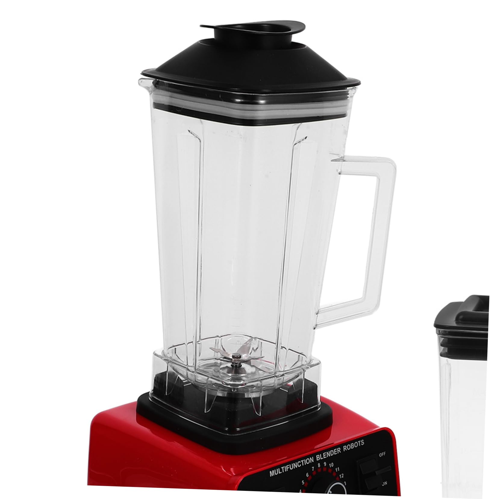 Brocca di Ricambio per Frullatore in Plastica Riutilizzabile da 2l con Coperchio, Facile da Installare per Smoothie e Bevande