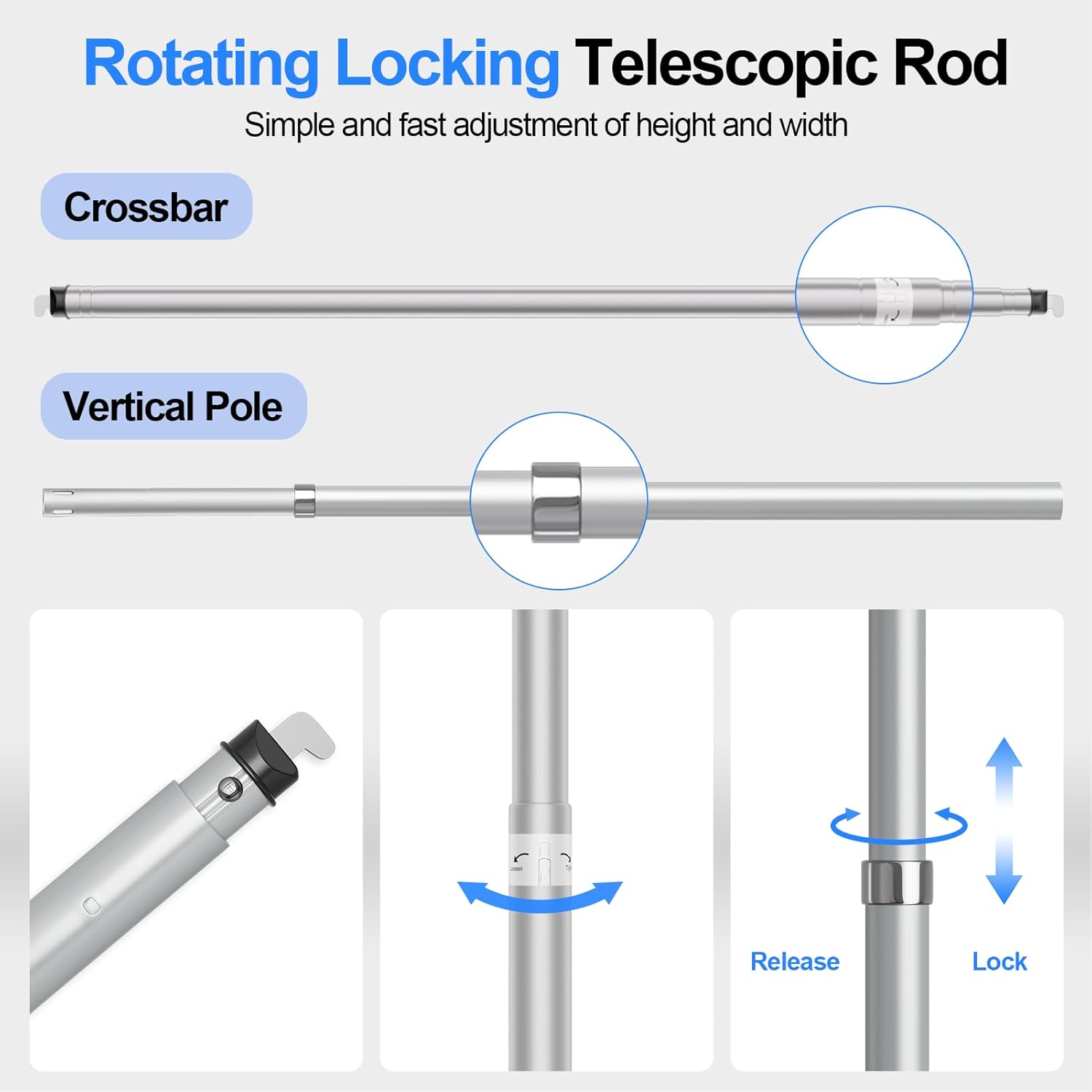 Pipe and Drape Backdrop Stand Kit, Heavy Duty Backdrop Stand 8.9ftx10ft, Adjustable Background Stand for Photography, Wedding, Party, Events Decoration