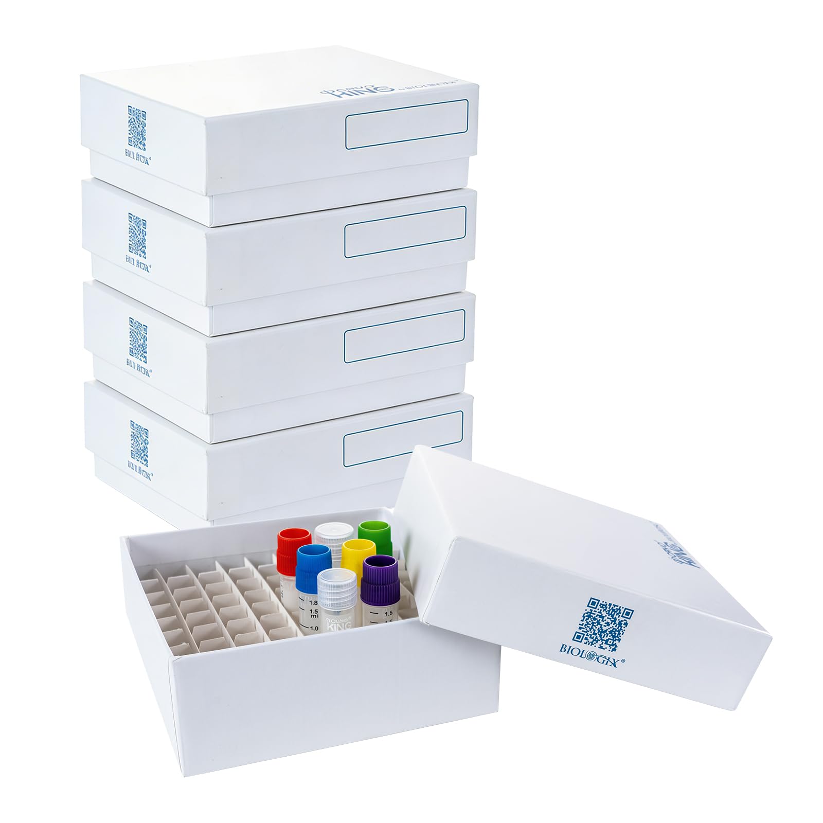 CryoKing 2 Inch Height 81well Freezer Boxes Superior Cardboard