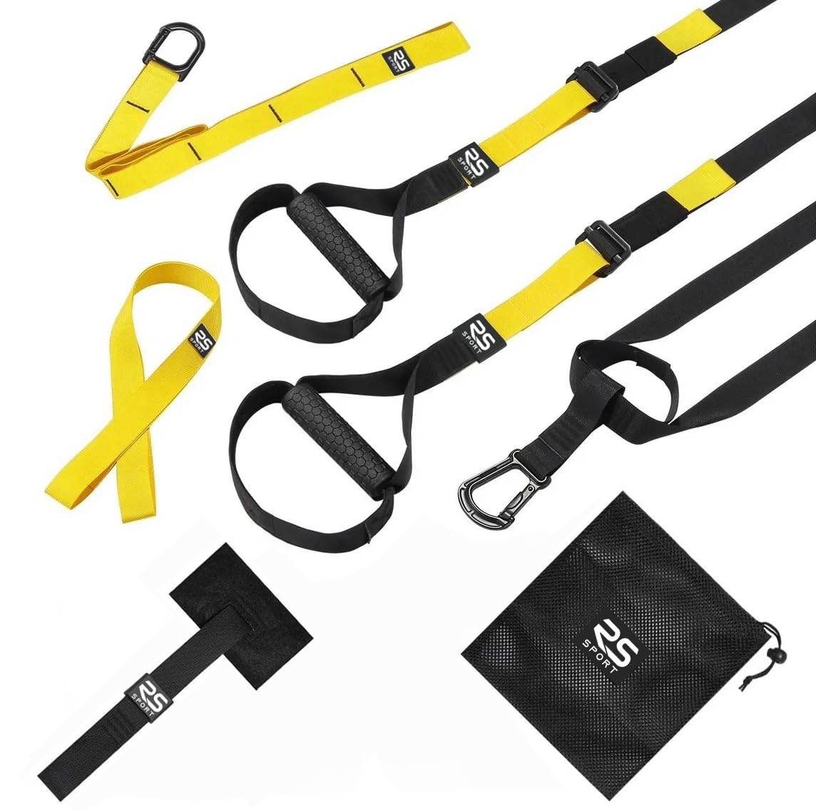 Système D'entraînement En Suspension IRONWILL - Sangles Réglables, Ancrages Brevetés, Sac De Transport, Noir Et Jaune
