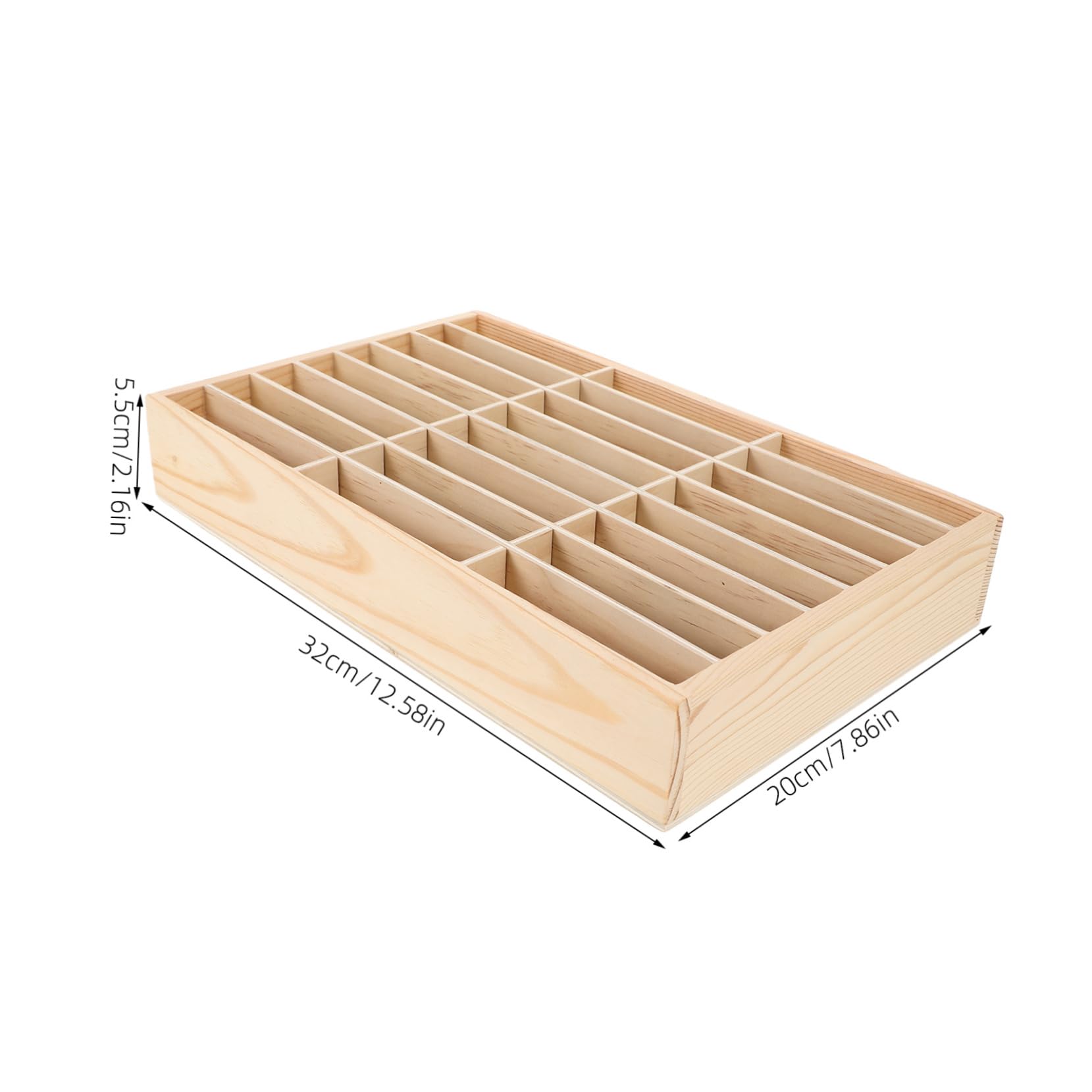 MAGICLULU Organizer da Scrivania in Legno Scomparti Multipli per Cellulare e Penne, Design Semplice e Funzionale per Scuola e Officina Riparazioni
