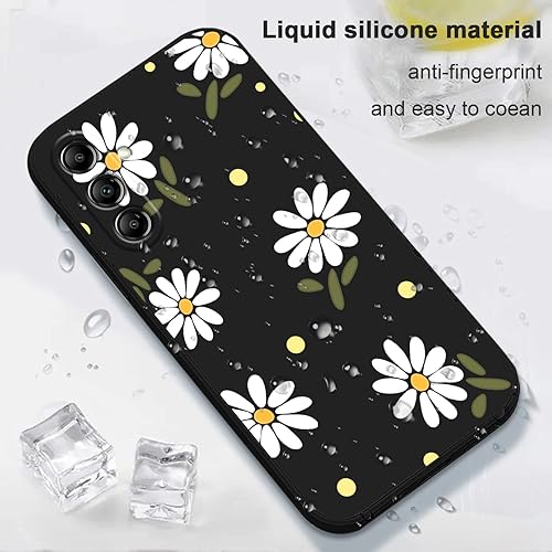 Miniatura 6 de LEECG Funda para Samsung Galaxy A14 5G, mariposa de flores amarillas para niña, funda Galaxy A14, a prueba de golpes, flexible, protector protector