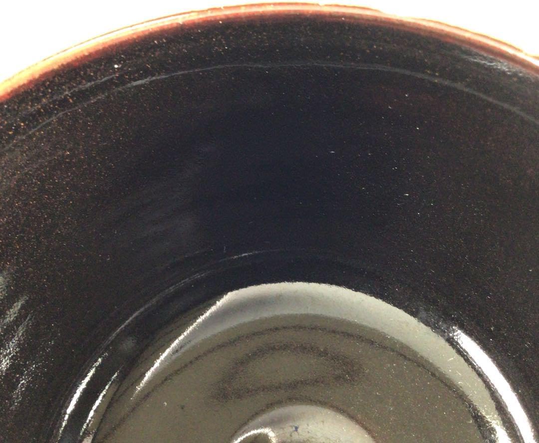 美術品・アンティーク・コレクション 茶碗 京焼 祥堂 金彩独楽絵 抹茶