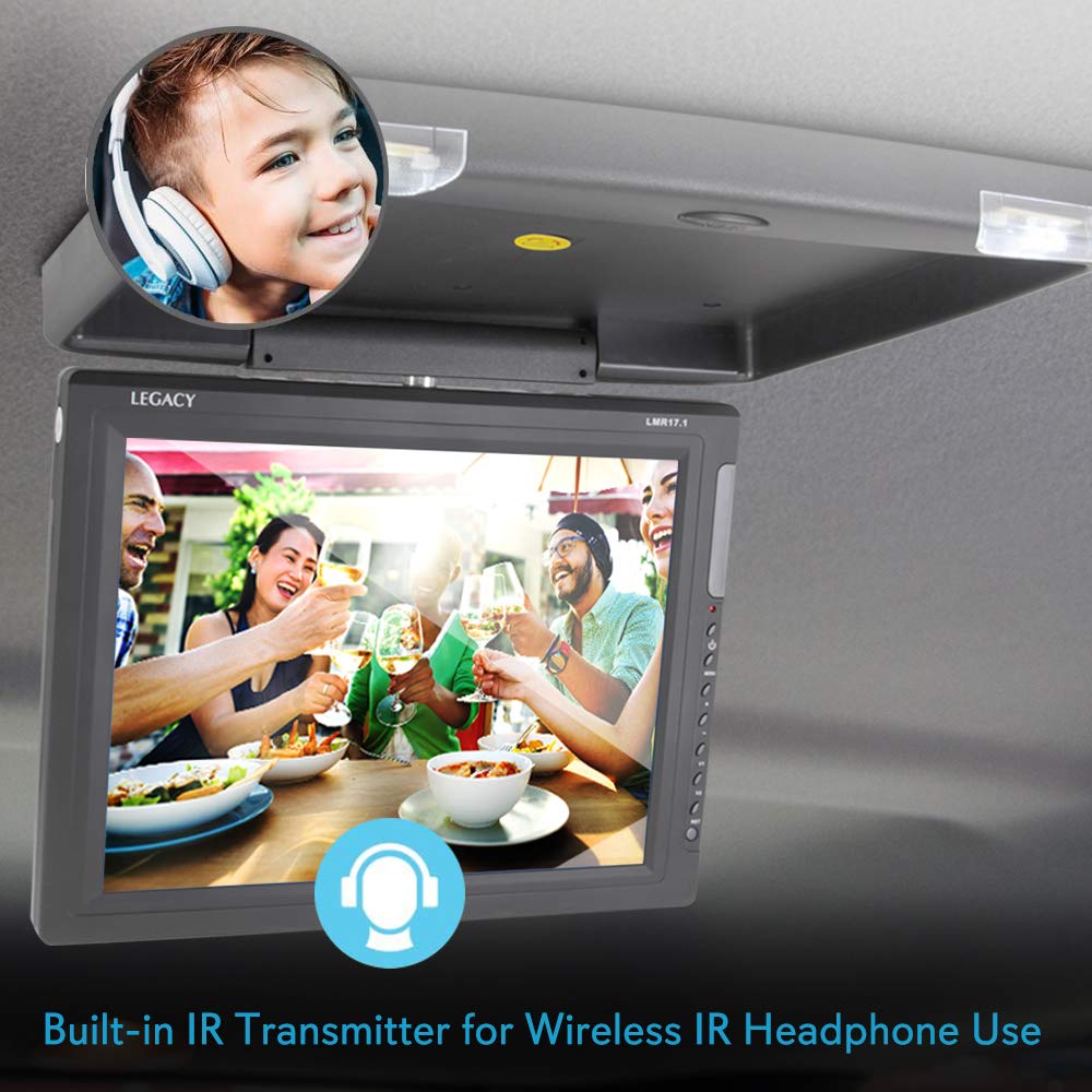 Flipdown Car Overhead Roof Mount HighResolution Allinone Display