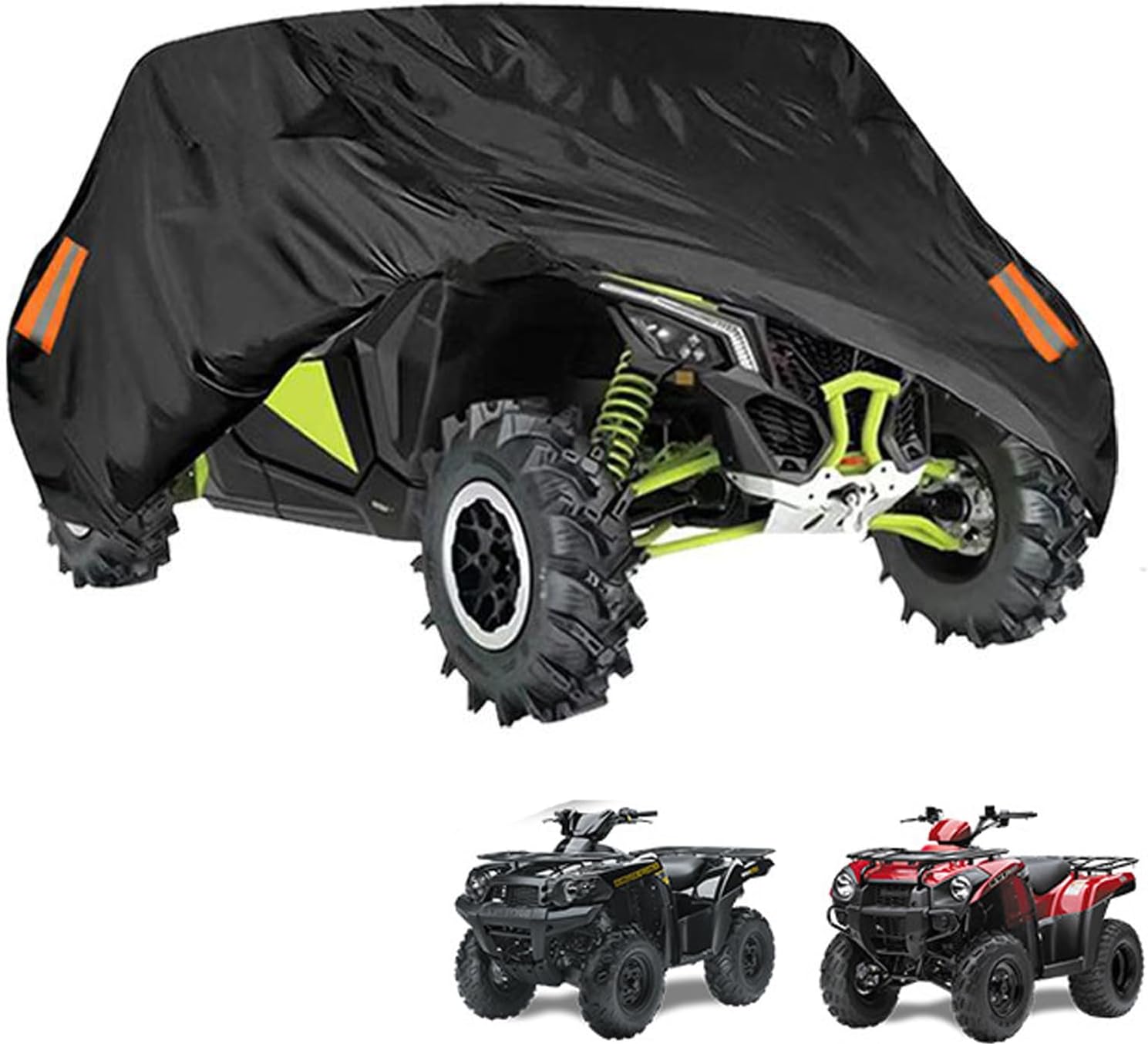 UTV Cover for Can-Am Commander 1000 2011–2016 2017 2018 2019 2020, All-Weather Heavy Duty Oxford Cloth Protection Covers, Water Resistant Outdoor Storage All-Season Dust Protection, B Green