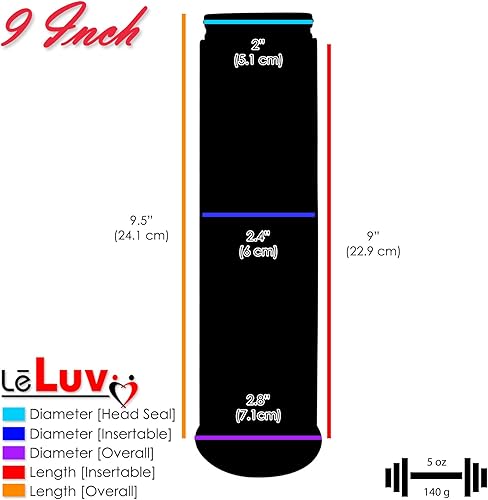 Miniatura 6 de LeLuv Bomba de vacío masculina iPump programable automática negra que registra tu nivel de vacío con cilindro transparente de 9 pulgadas de longitud