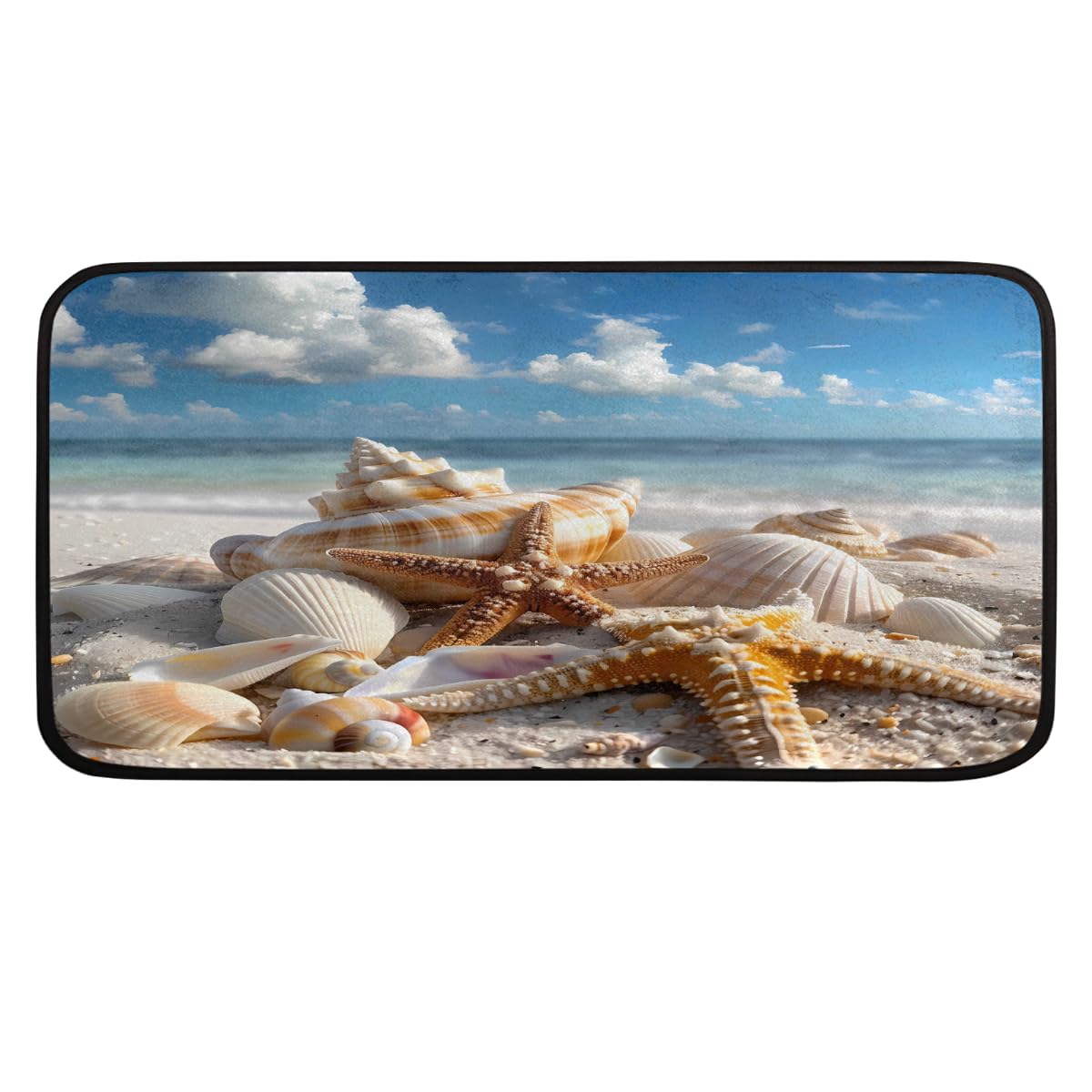 Tapis de cuisine plage 99x51cm antidérapant et lavable