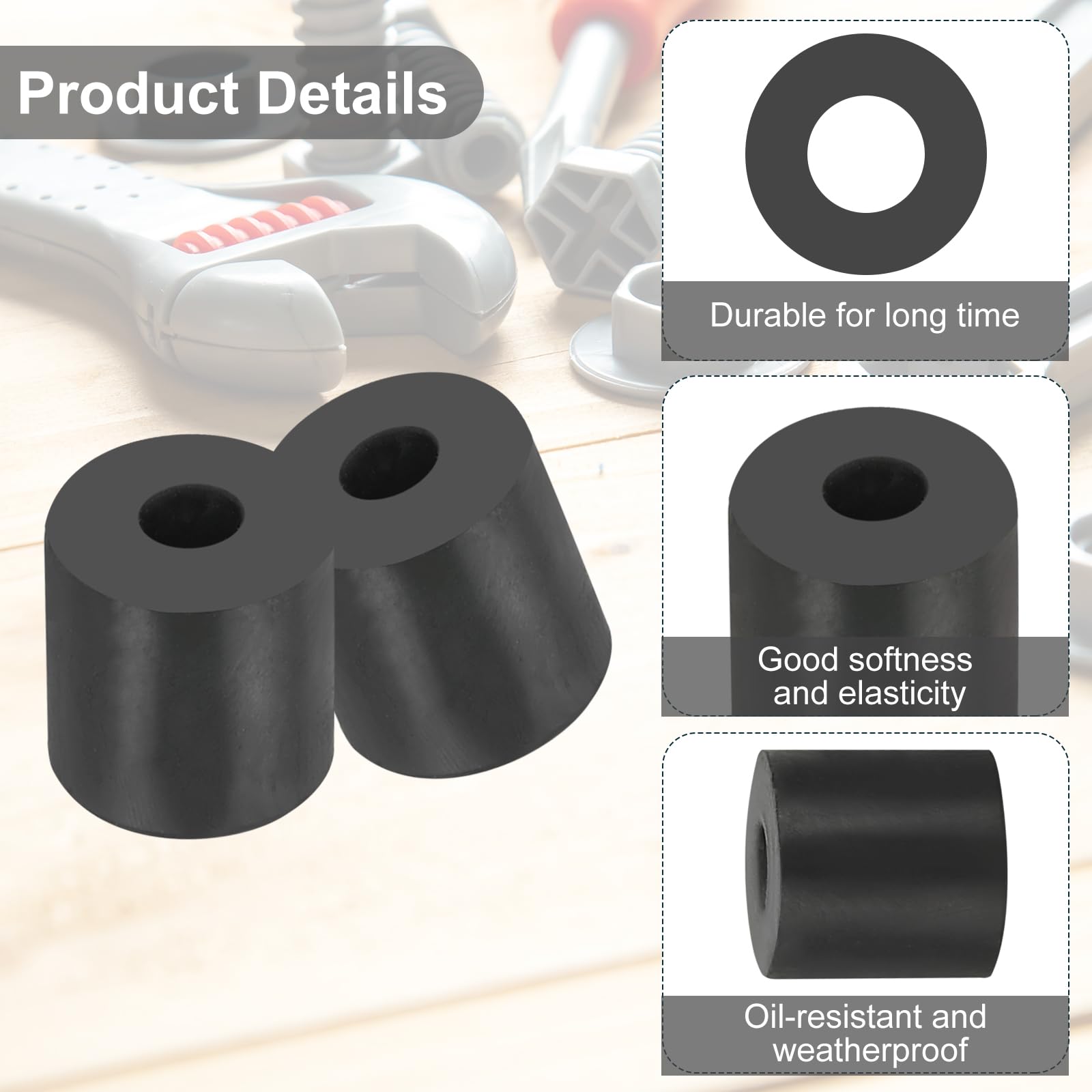 PATIKIL Multi Purpose Rubber Spacer - Image 3