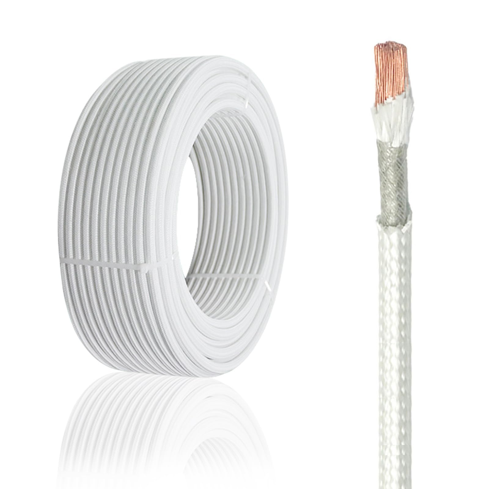 Fil haute température pour réparer une lampe ancienne câble isolé 17 AWG cuivre