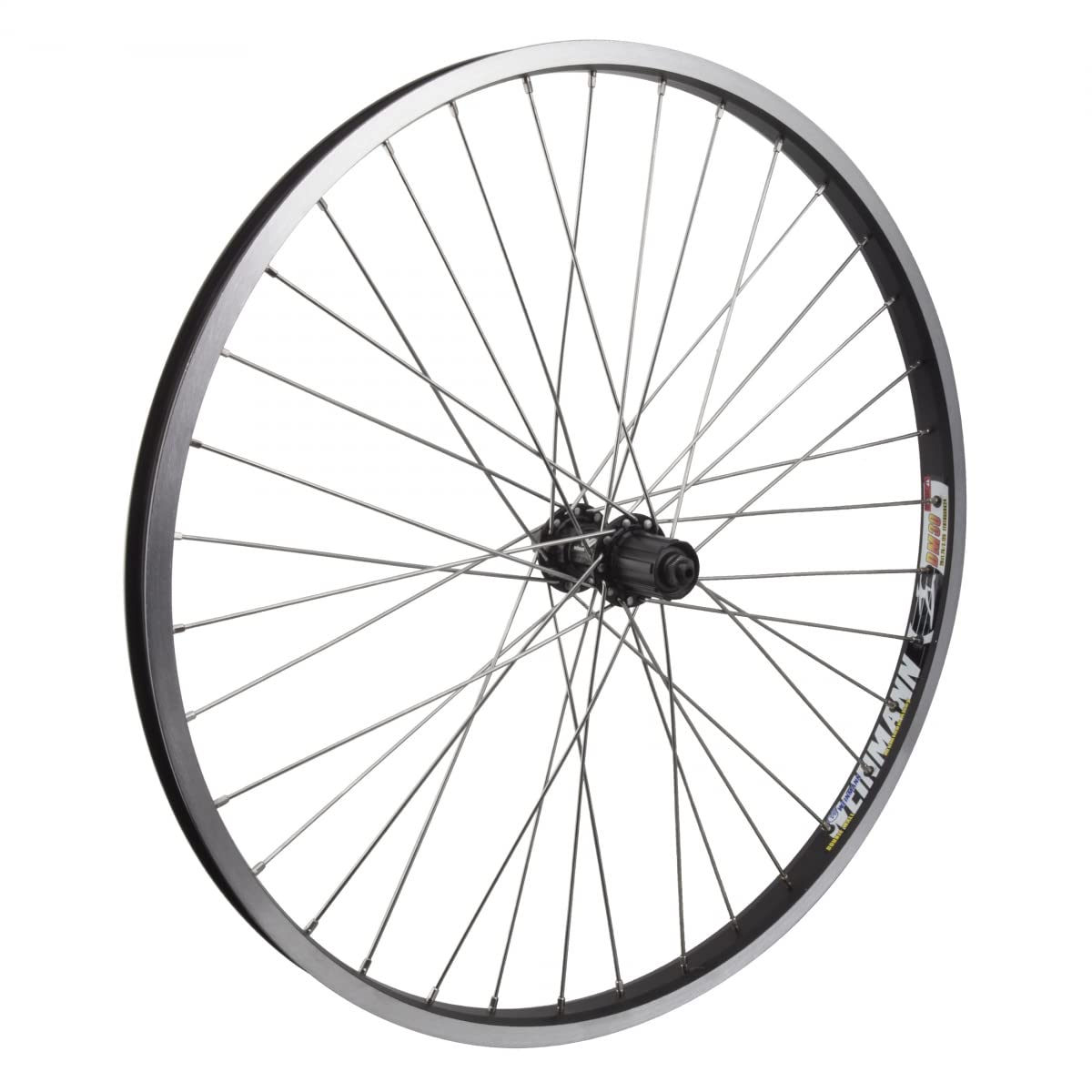 WheelMaster Rear Bicycle Wheel, 26x1.75 WEI DM30 BK 36 RM30 BK 135mm 12gSS