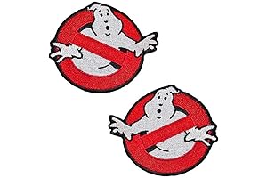 Embroidered Ghostbusters Iron-On Patches for Halloween Costumes