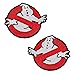 Produktbild Ghost iron on Patch, 2 Stück Taktisch Kompatible mit Ghostbuster Geist Emblem Applikation zum aufbügeln Aufnäher iron on Militär Patches für Taktische Cosplay Paintball Kleidung Rucksack Uniform