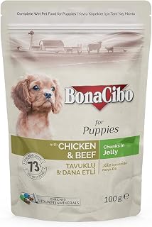 Bonacibo Pouch Tavuklu Dana Etli Yavru Köpek Konse