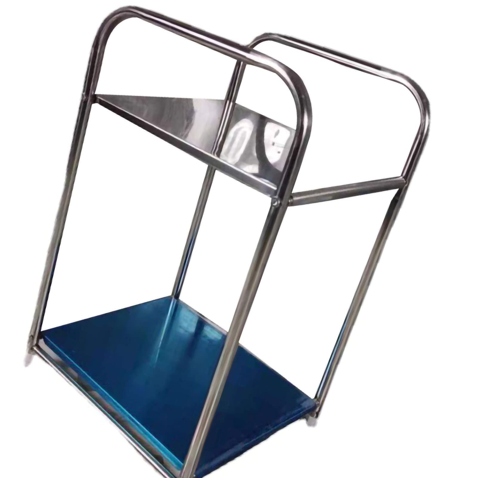 Étagère latérale pour salle de bain et chambre en inox brillant 31x28cm