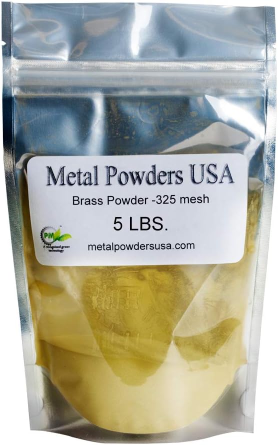 Premium Grade Brass Powder -325 Mesh Five pounds (5LBS) Rapid Shipping