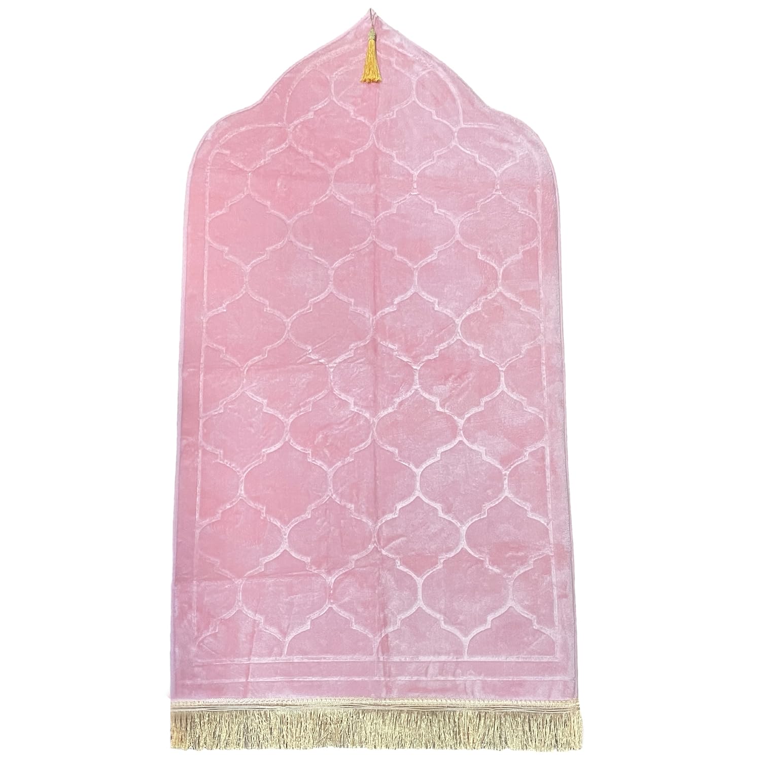 YumSur Prayer Mat Muslim Prayer Rugs Soft Flannel Islamic Prayer Mat Turkish Praying Carpet Large Size Area Rugs Ottoman Blankets Ramadan Gift for Men Women (PInk)