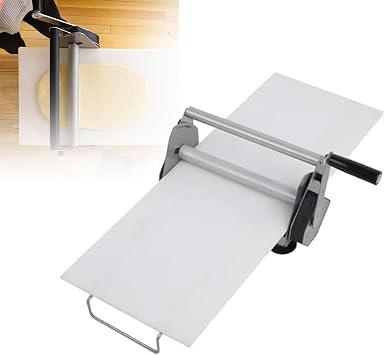 Manual Stainless Steel Pastry Sheeter & Fondant Roller Machine - 12" & 15.5" Width Options,Adjustable Thickness 0.5-27mm for Bakery,Croissant,Puff Pastry - Commercial & Home Use,Rs101