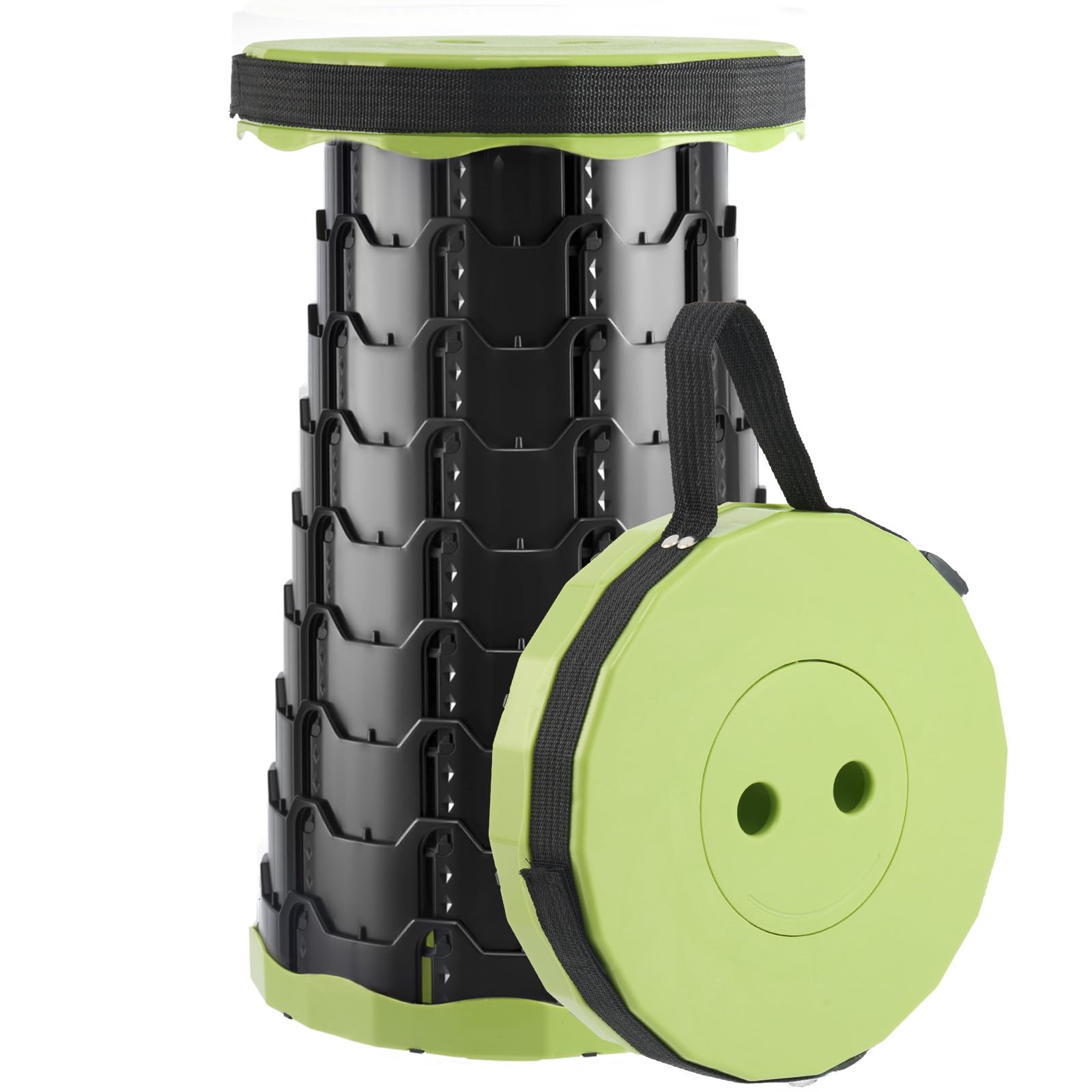 Upgraded Foldable Stool Thickened, Portable Collapsible Stool Retractable Stool for Fishing, Hiking Tours, BBQ, Parties, Outdoor Activities