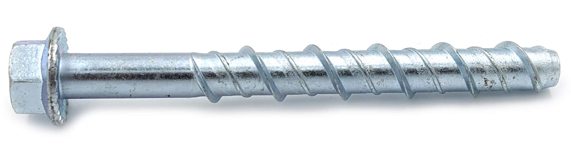 CONFASTLDC384 3/8" x 4" Zinc Plated Large Diameter Concrete Screw for Anchoring to Masonry, Brick or Block (25 per Box)