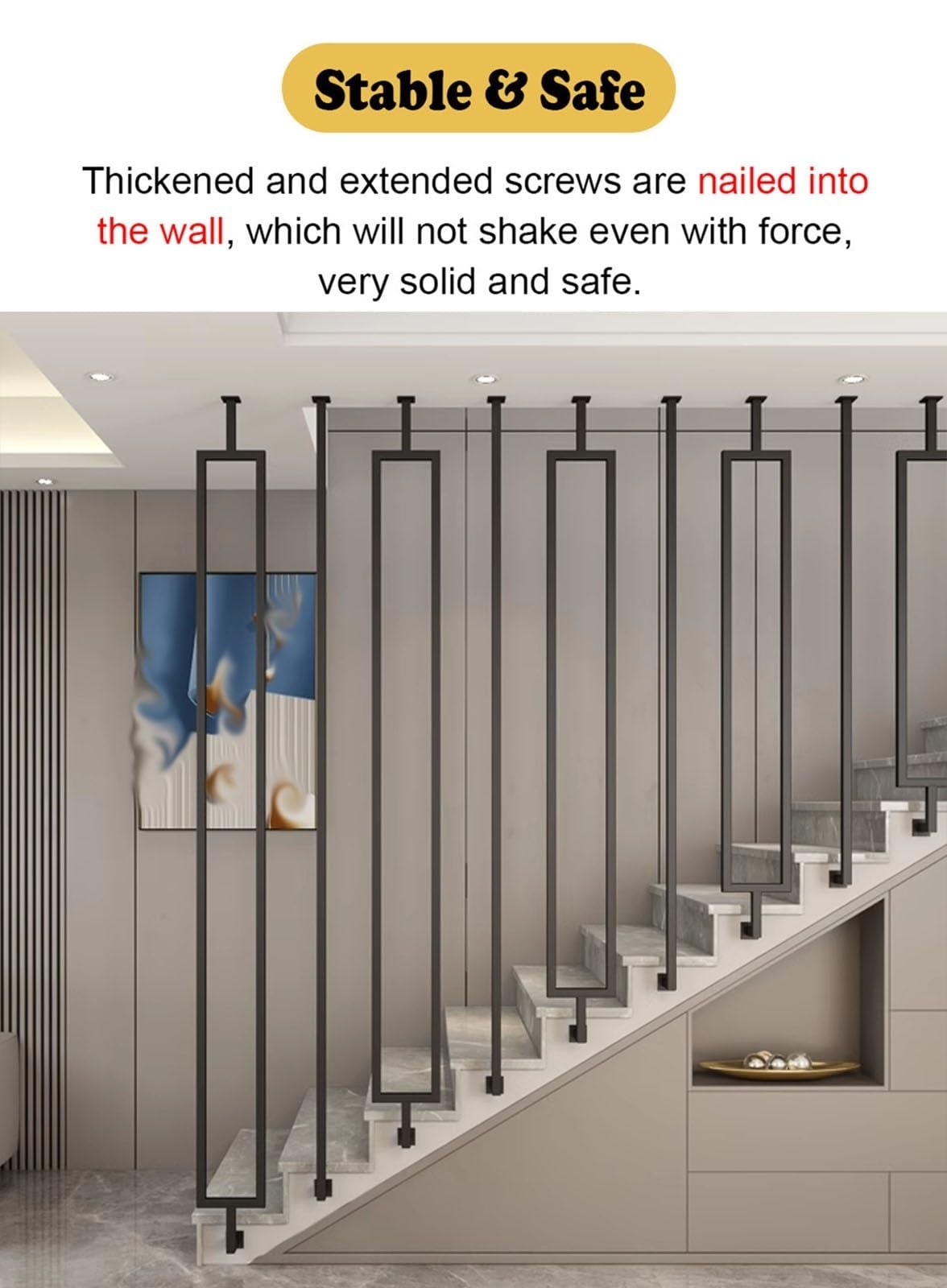 Balaustre in ferro battuto personalizzabili per scale a livello e pendenza, 70 cm, montaggio laterale, elegante e design, perfetto per la ristrutturazione della casa