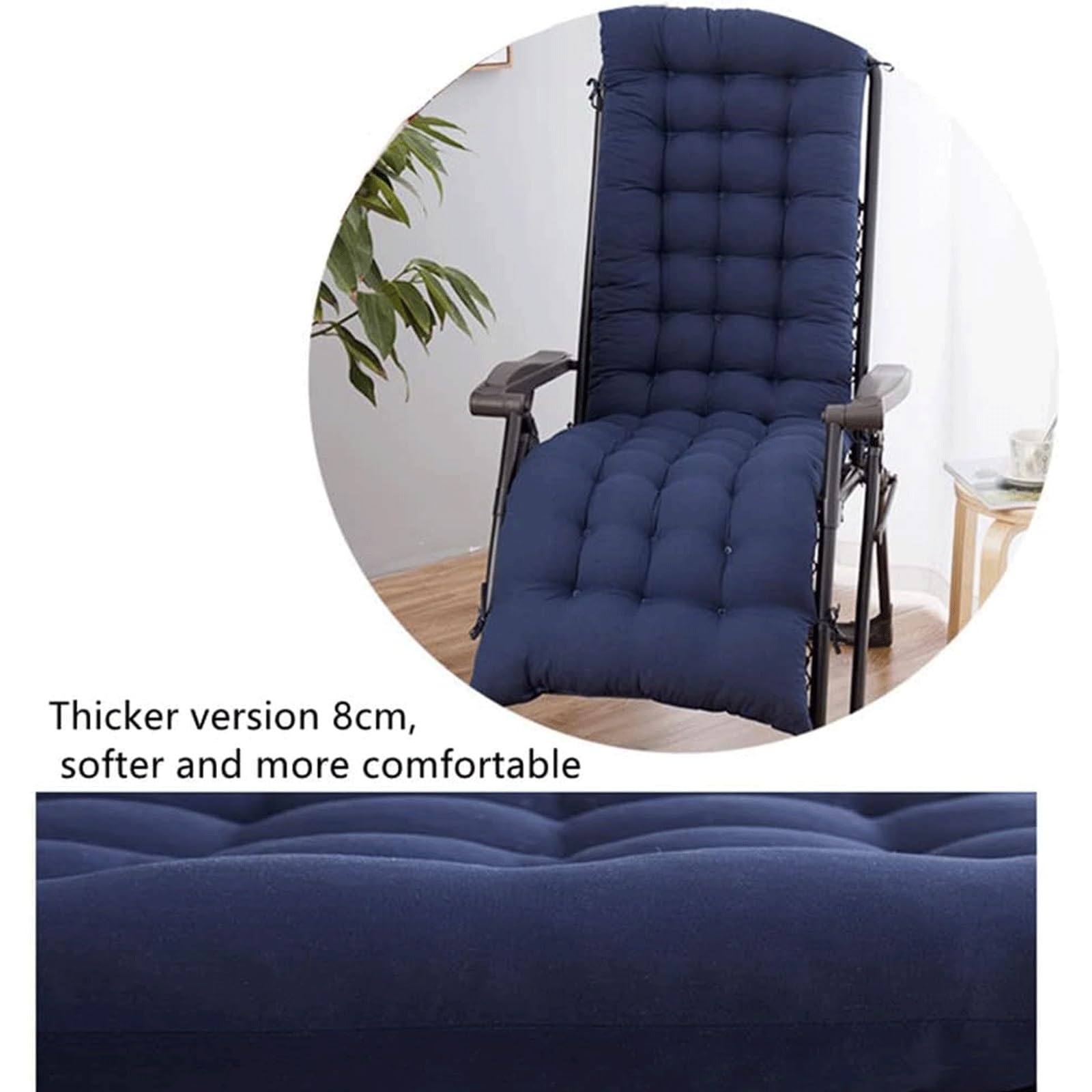 Cuscini Materasso per lettino prendisole Cuscino per lettino prendisole Cuscino per sdraio 170x53x1398 cm Materasso per lettino prendisole antiscivolo per poltrona relax Copertura per lettino