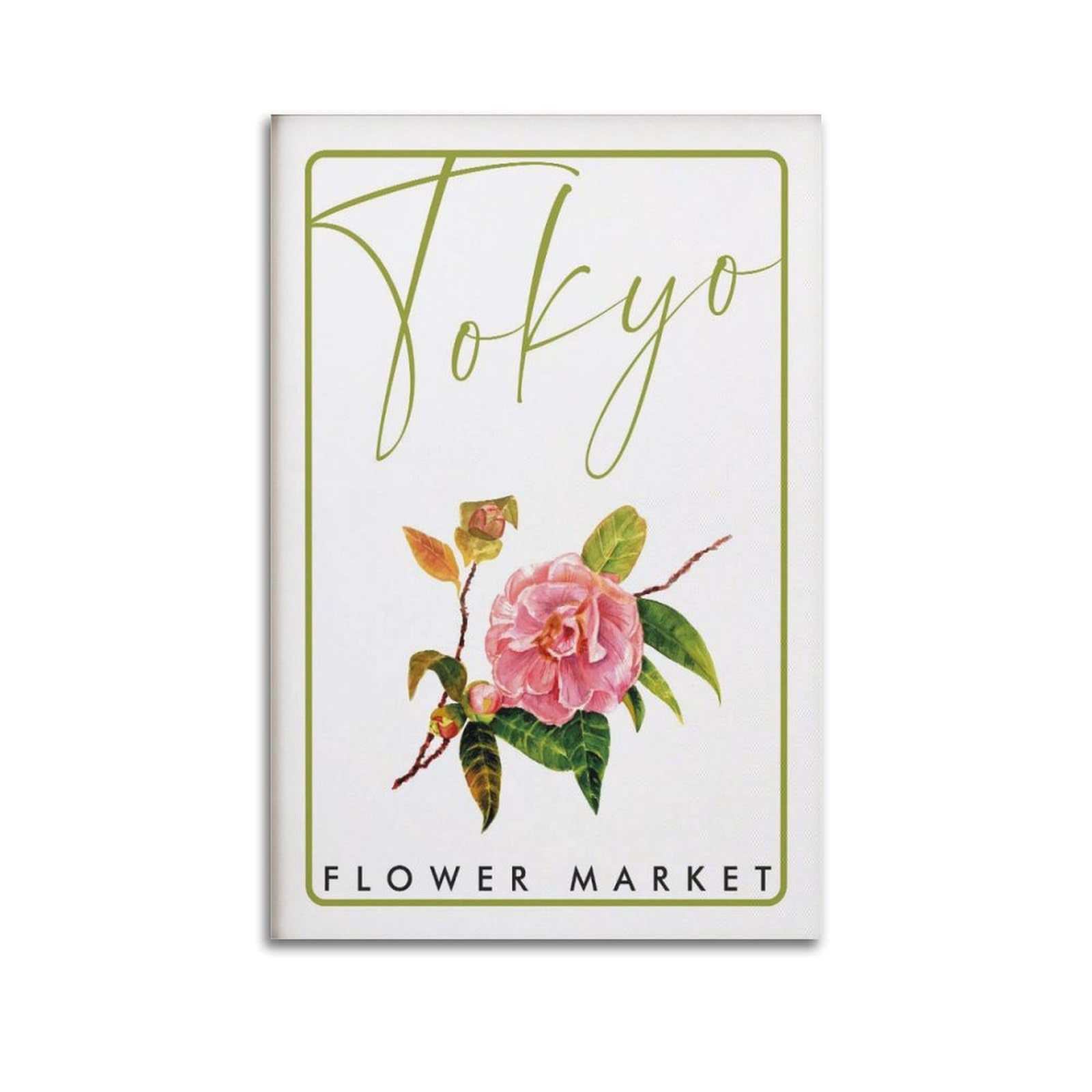 xiaoxiaoshen Tokyo Flower Market Botanical1 Canvas Poster Wall Art Prints Room Aesthetic Murals Bedroom And Living Decorations 24x36inch(60x90cm)