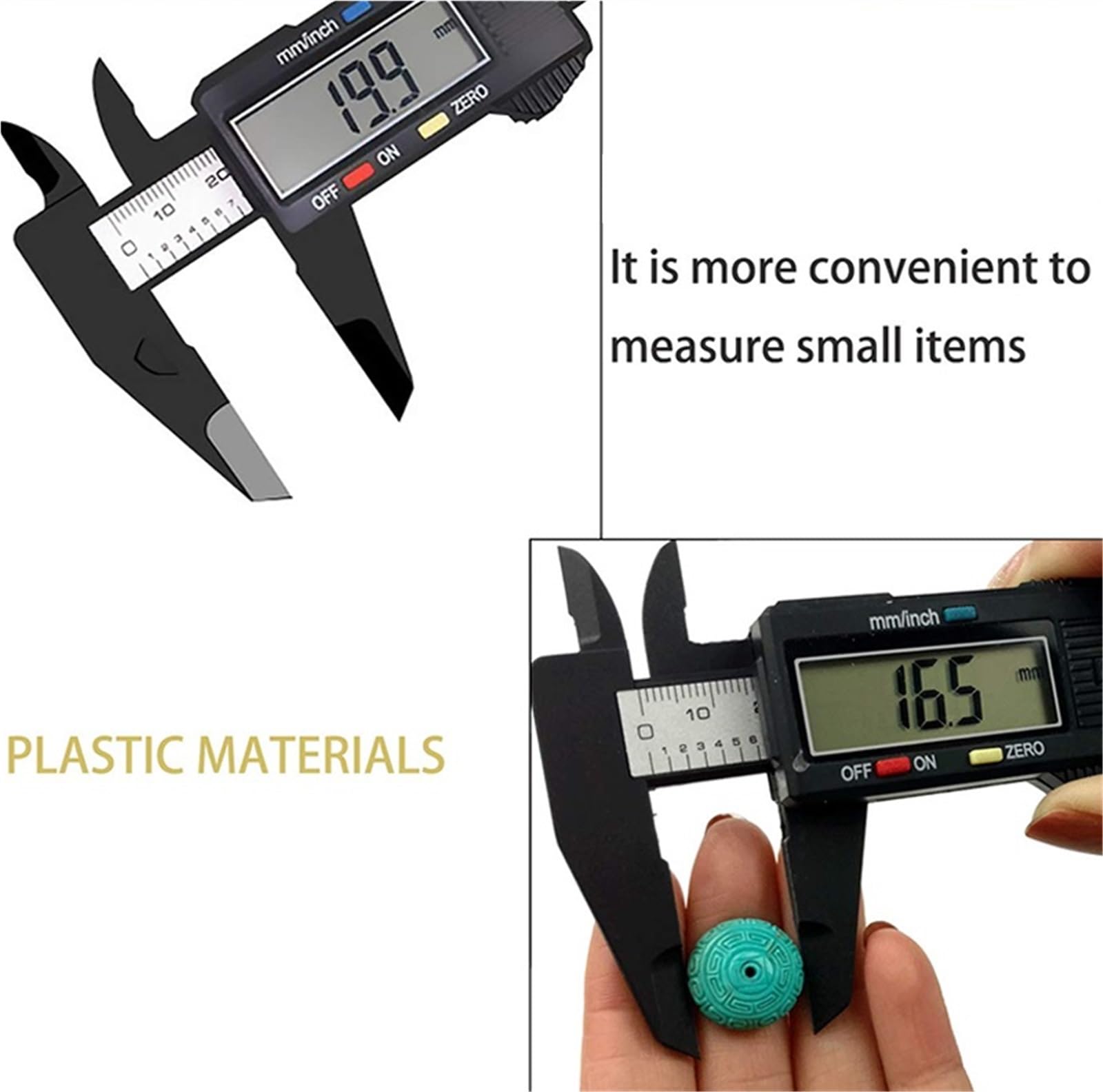 Calibrador digital, Calibrador digital electrónico Vernier de 150 mm, 4 unidades, micrómetro, regla.,Alta precisión