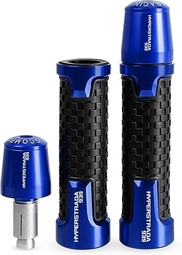 Miniatura 2 de Motocicleta para Ducati Hyperstrada 939, 2016, 2017, 2018, 2019, 2020, 2021, 2022, extremos de agarre para manillar CNC, empuñaduras de goma para