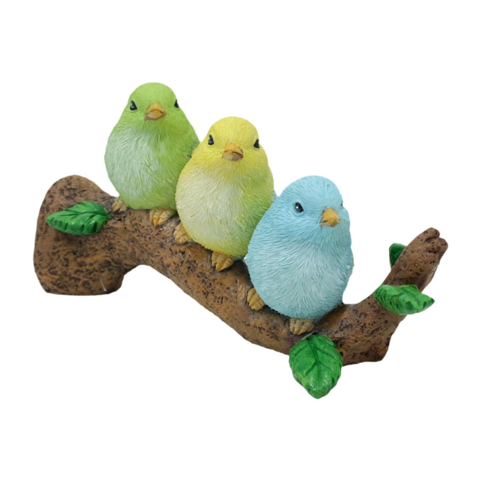 Statue d'oiseaux modernes sur une branche pour décorer votre bureau