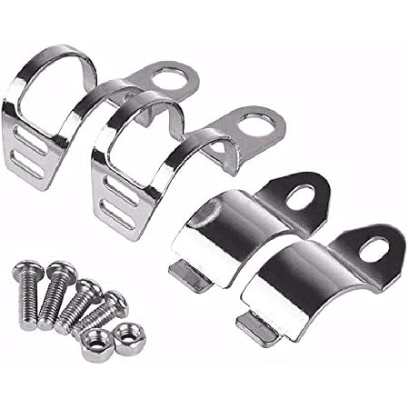 Motorcycle Turn Signal Mount Brackets – Chrome, Fits 30-45mm Fork Tubes (1 Pair) - View #10
