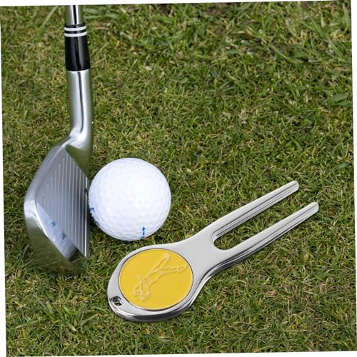 Outil de réparation de gazon de golf portable et fourche à divot verte compacte - 5