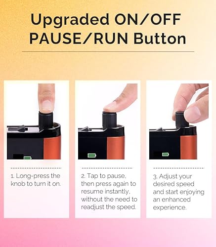 Miniatura 5 de MelodySusie MB450E - Taladro de uñas inalámbrico profesional de 35000 RPM, máquina de taladro de uñas recargable portátil sin escobillas, bajo