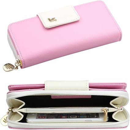 cute zip around wallets
