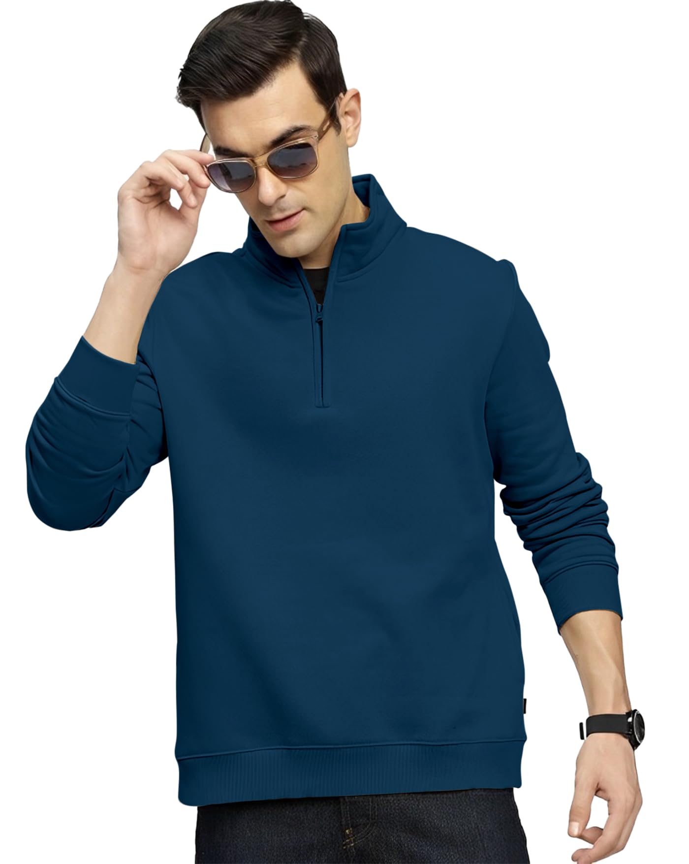 ausk Men Sweatshirt || Winter wear Sweatshirt with Half Zip-picture-54