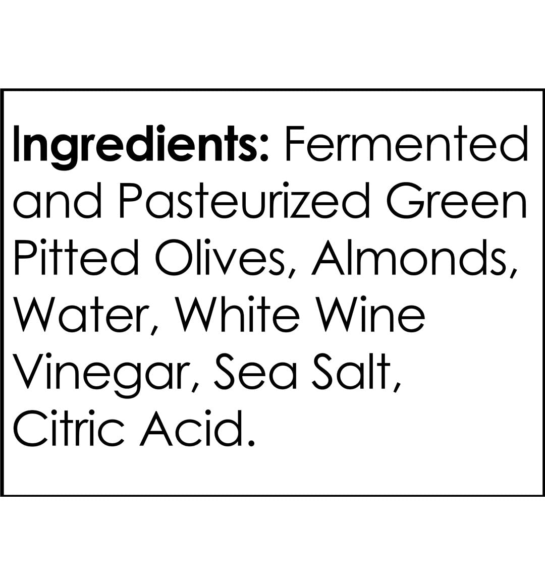 Tassos Almond Stuffed Halkidiki Super Colossal Olives 35.27 Oz PACK of 2