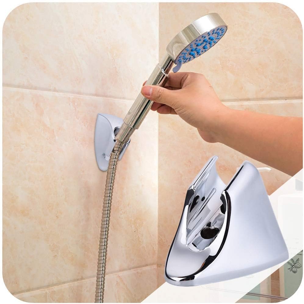 ABS Chrome Wall-mounted Shower Holder Toilet Hand-Held Nozzle Hose Seat Mounting Brackets